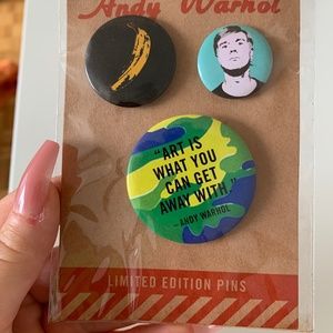 Limited edition Andy Warhol pins